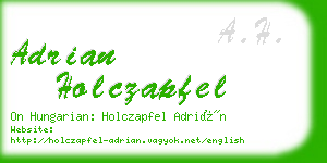 adrian holczapfel business card